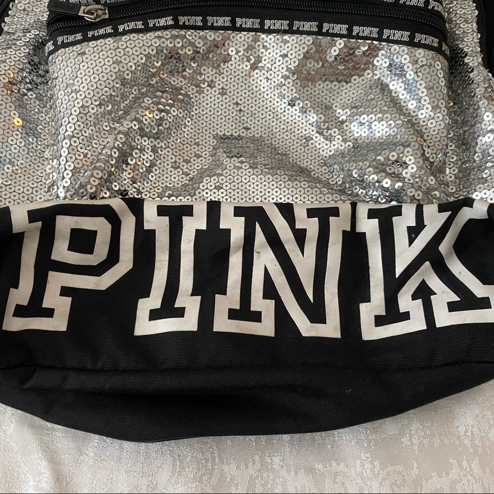 Vs Pink Sequin Campus Backpack - image 4